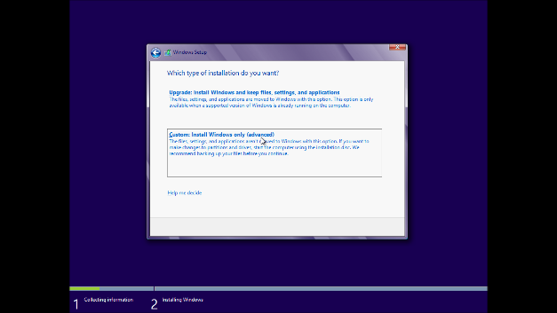windows 8 install