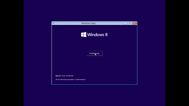 windows 8 install