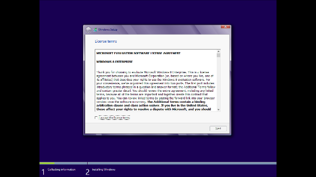 windows 8 install